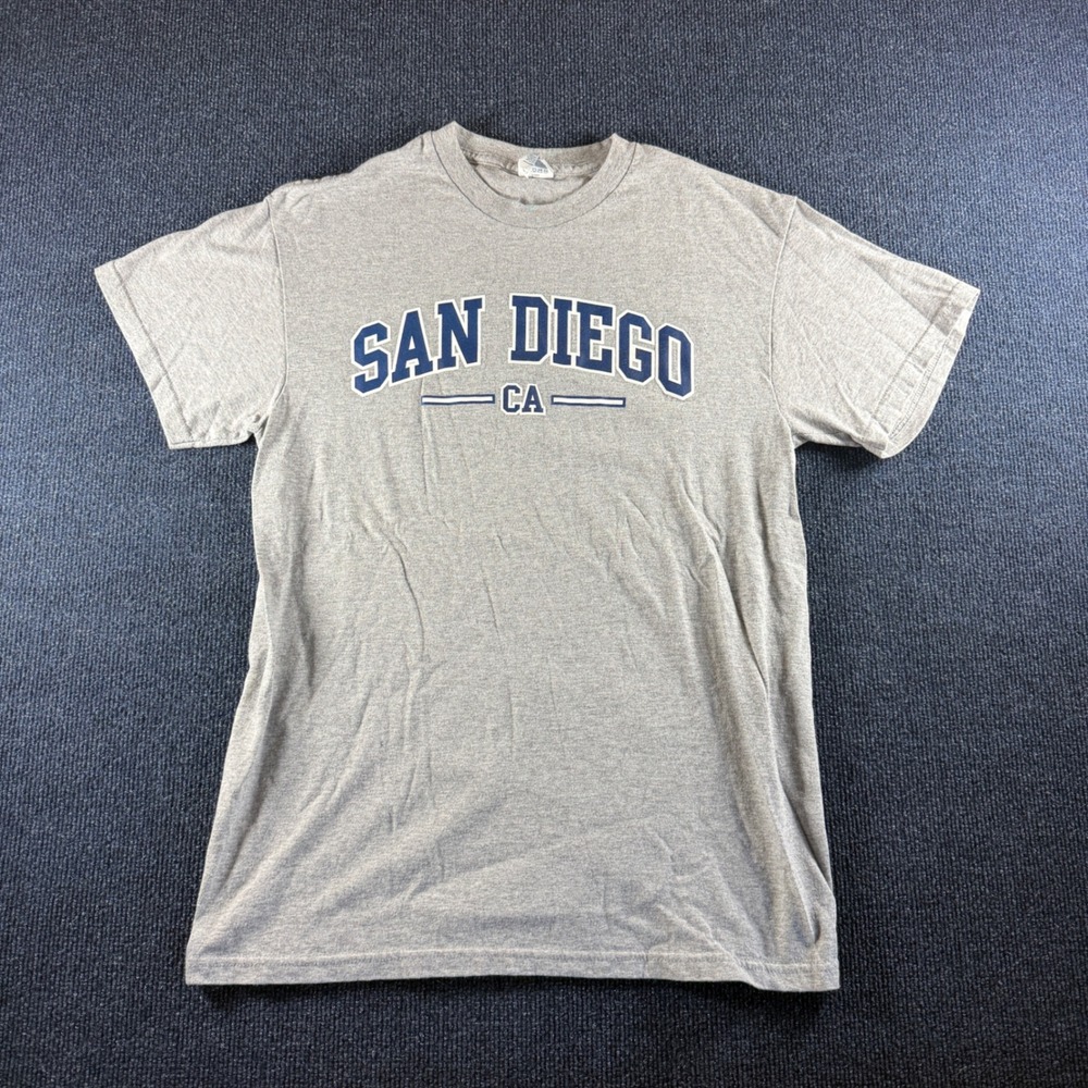 Delta Pro Weight San Diego CA T Shirt Mens Medium Gray Short Sleeve Graphic Tee